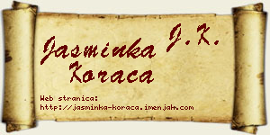 Jasminka Koraca vizit kartica
